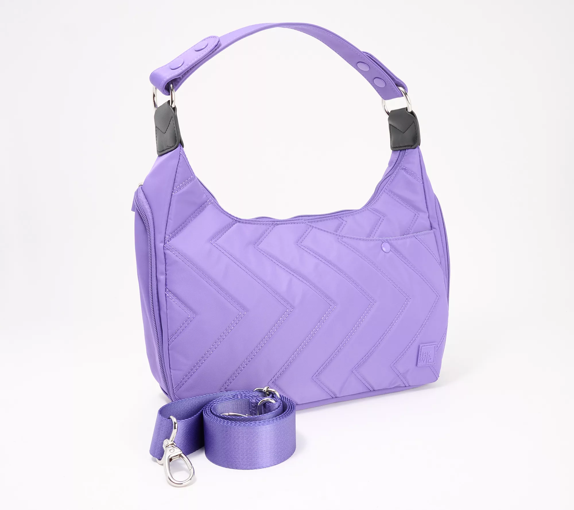 "As Is" IHKWIP The Zig Zag Quilted Convretible Shoulder Bag