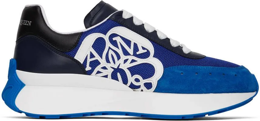 Alexander McQueen Blue Sprint Runner Sneakers