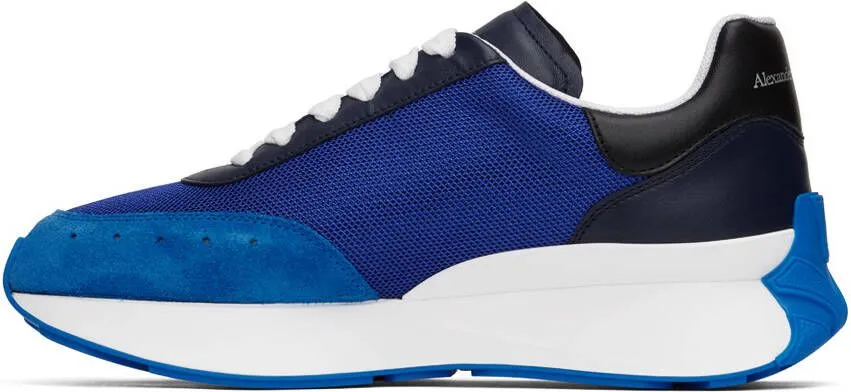 Alexander McQueen Blue Sprint Runner Sneakers