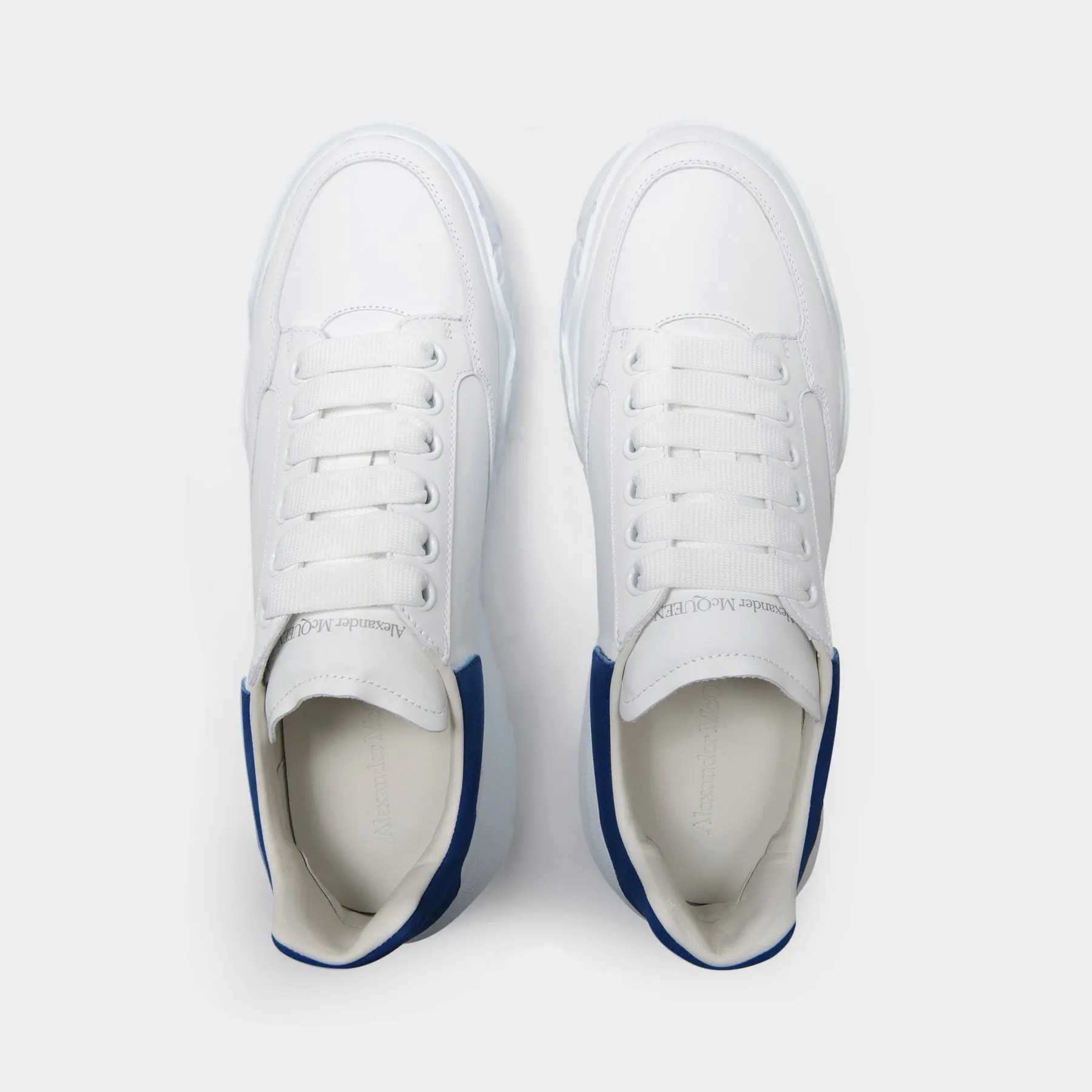 Alexander McQueen  Court Sneakers - Alexander Mcqueen - White/Blue Paris - Leather