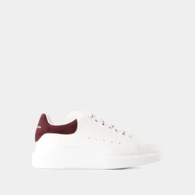 Alexander McQueen  Oversized Sneakers - Alexander Mcqueen - Leather - White/Burgundy