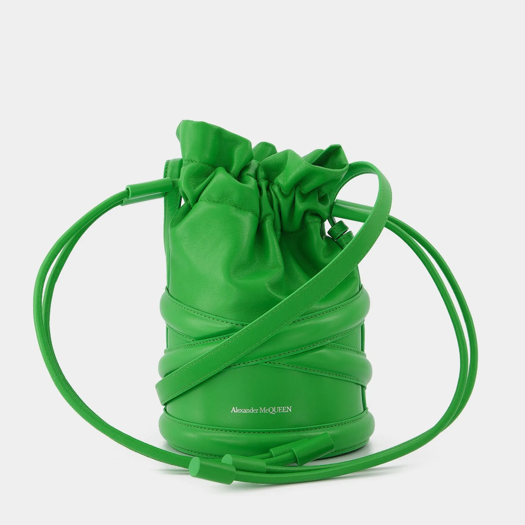 Alexander McQueen  The Curve Bag Soft in Green Leather