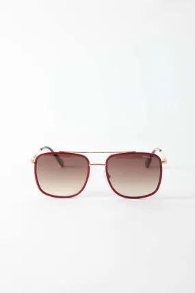 Amelia Sunglasses - Oxblood