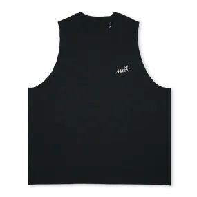 AMPVB Deep Black Oversized Vest.