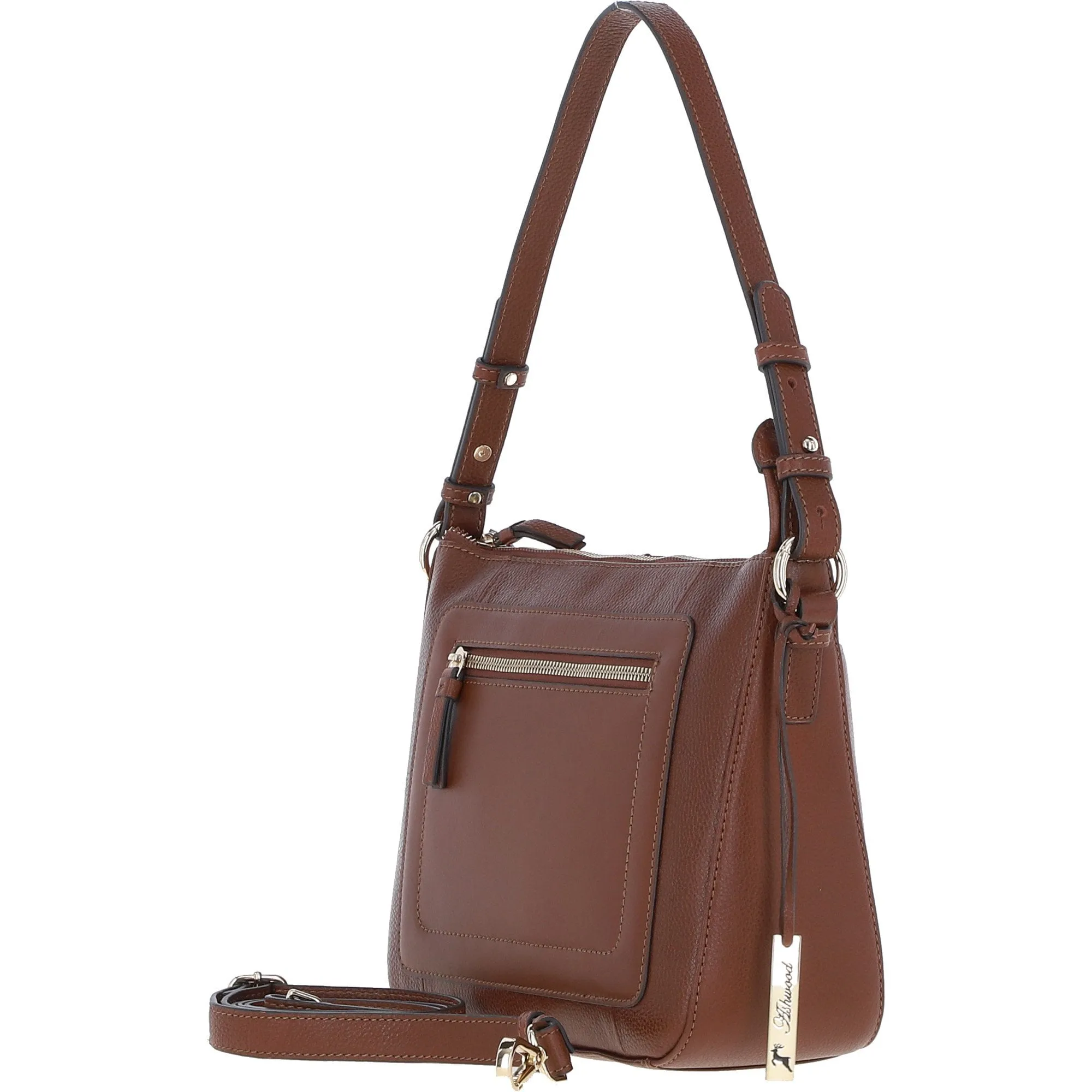 Ashwood Leather Shoulder Bag Tan: Z-72