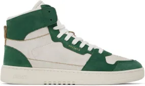 Axel Arigato Off-White & Green Dice Lo Hi Sneakers