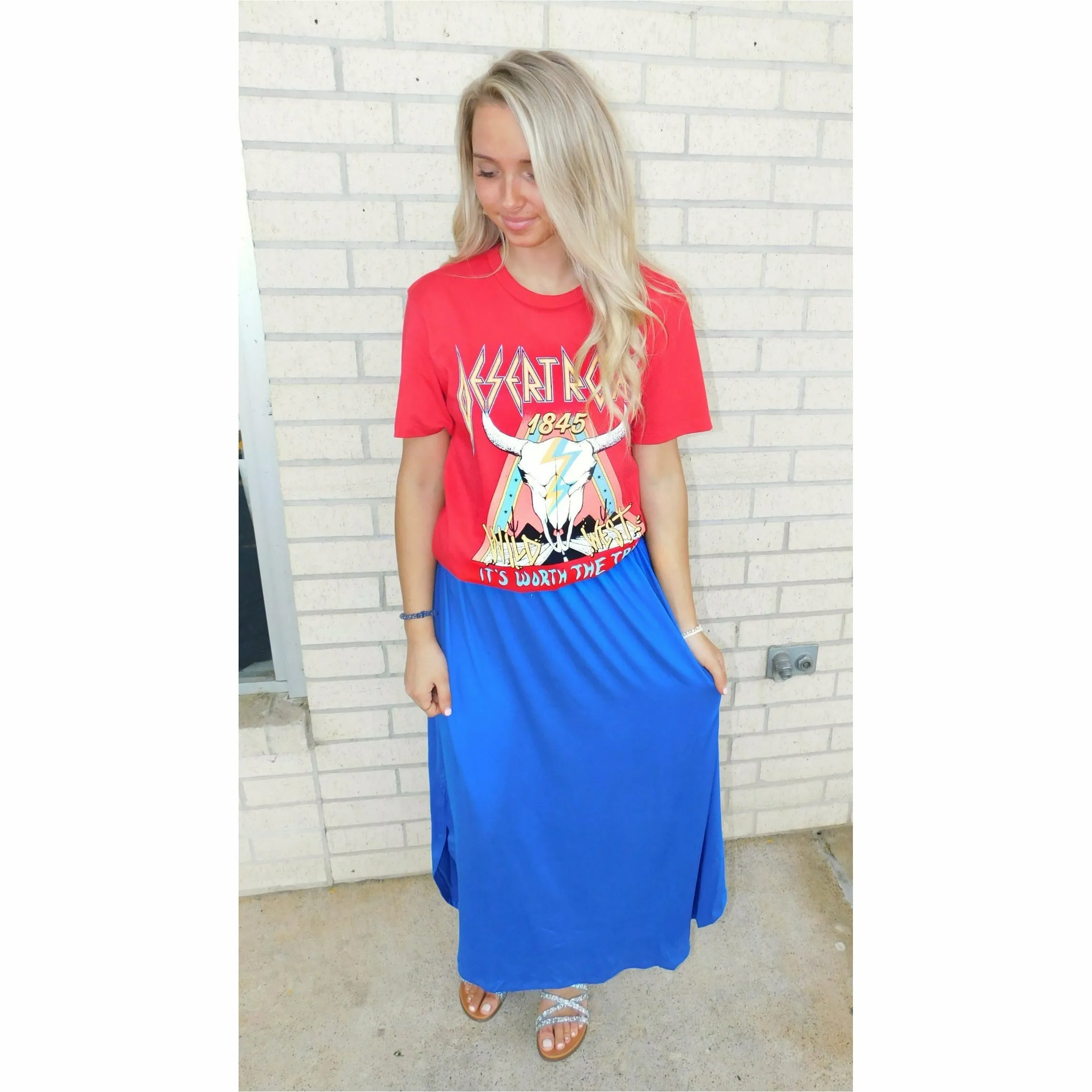 Aylie Royal Maxi Skirt