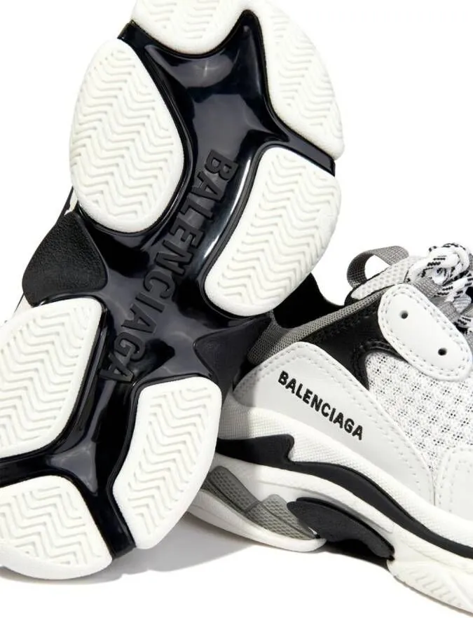 Balenciaga Kids Triple S sneakers White