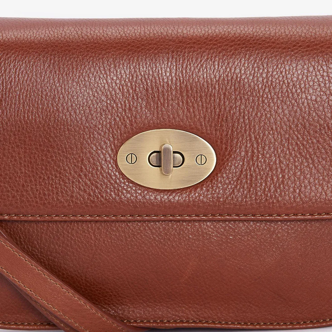 Barbour Isla Leather Cross Body Bag Brown