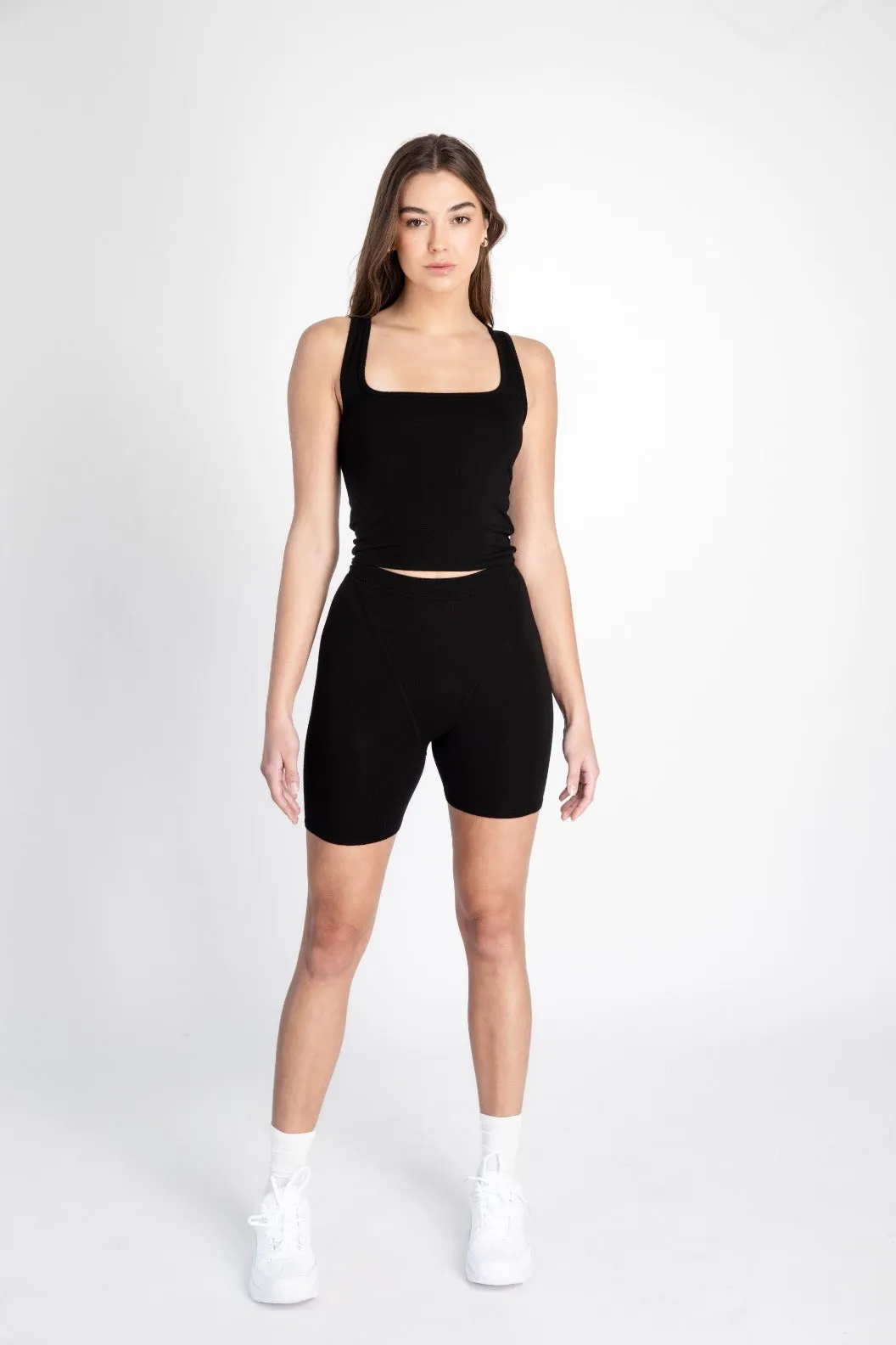 Black Biker Short