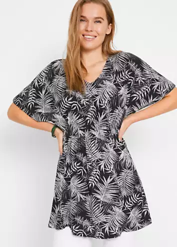 bonprix Printed V-Neck Tunic | Kaleidoscope