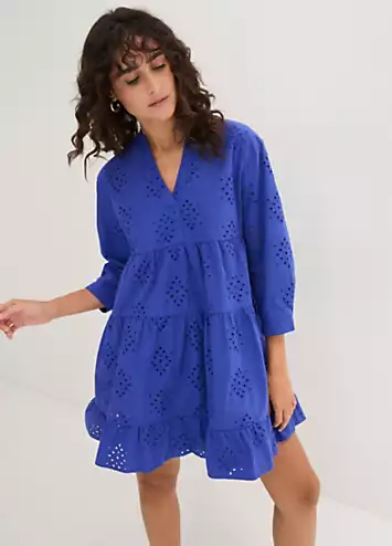 Broderie Tunic Dress by bonprix | Look Again