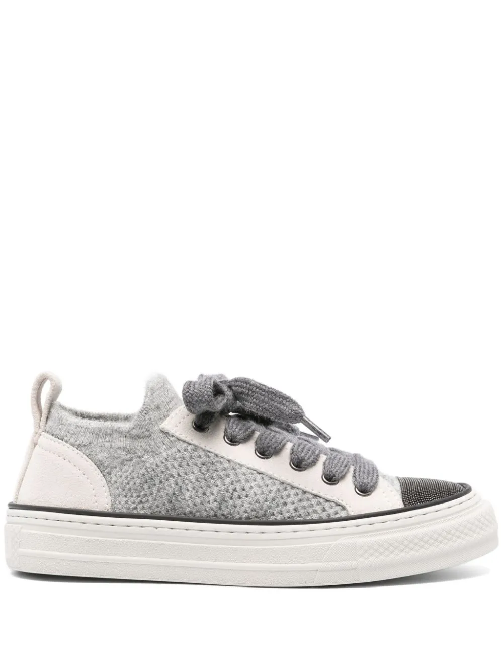 Brunello Cucinelli Monili chain-detail sneakers - Grey