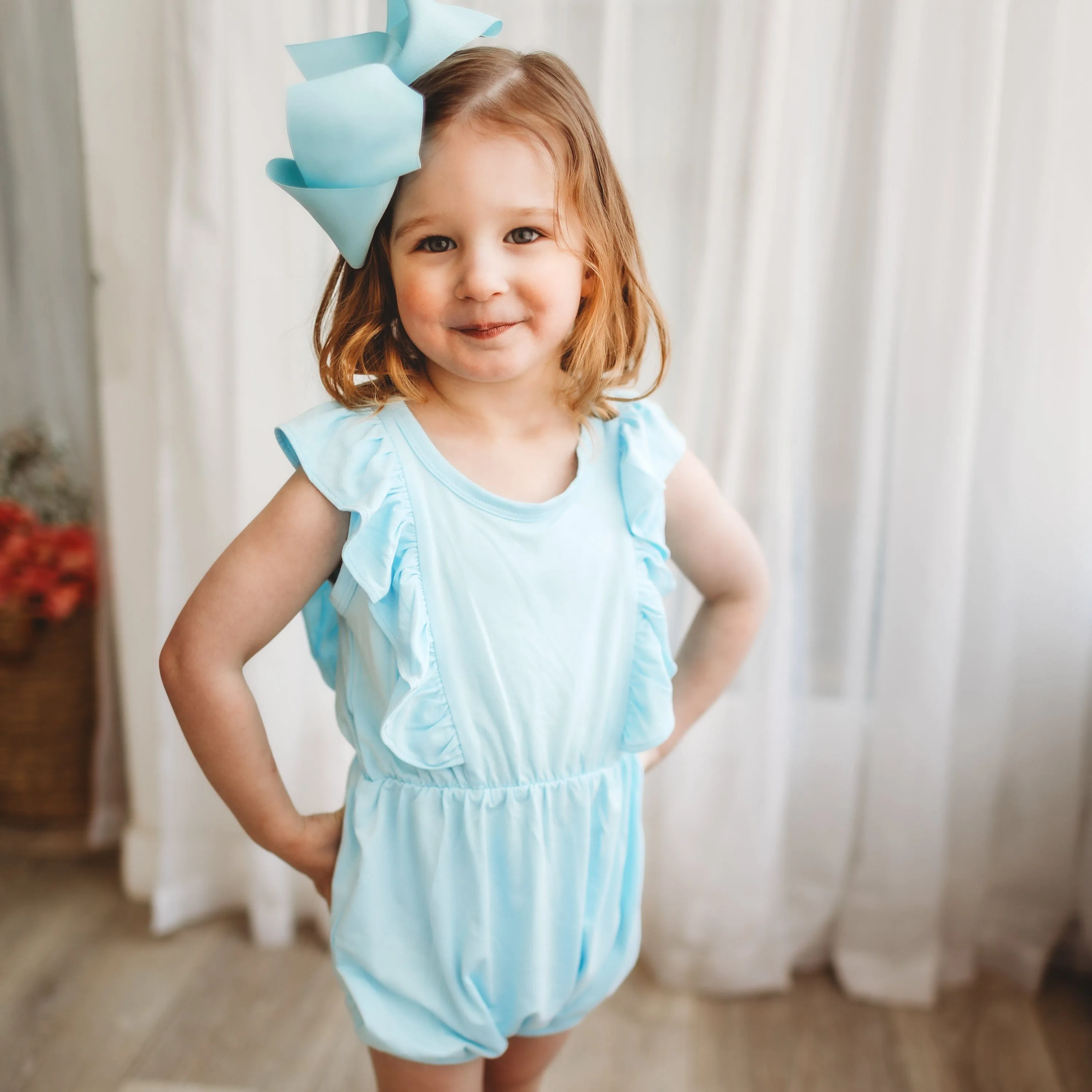 Bubble Romper in Powder