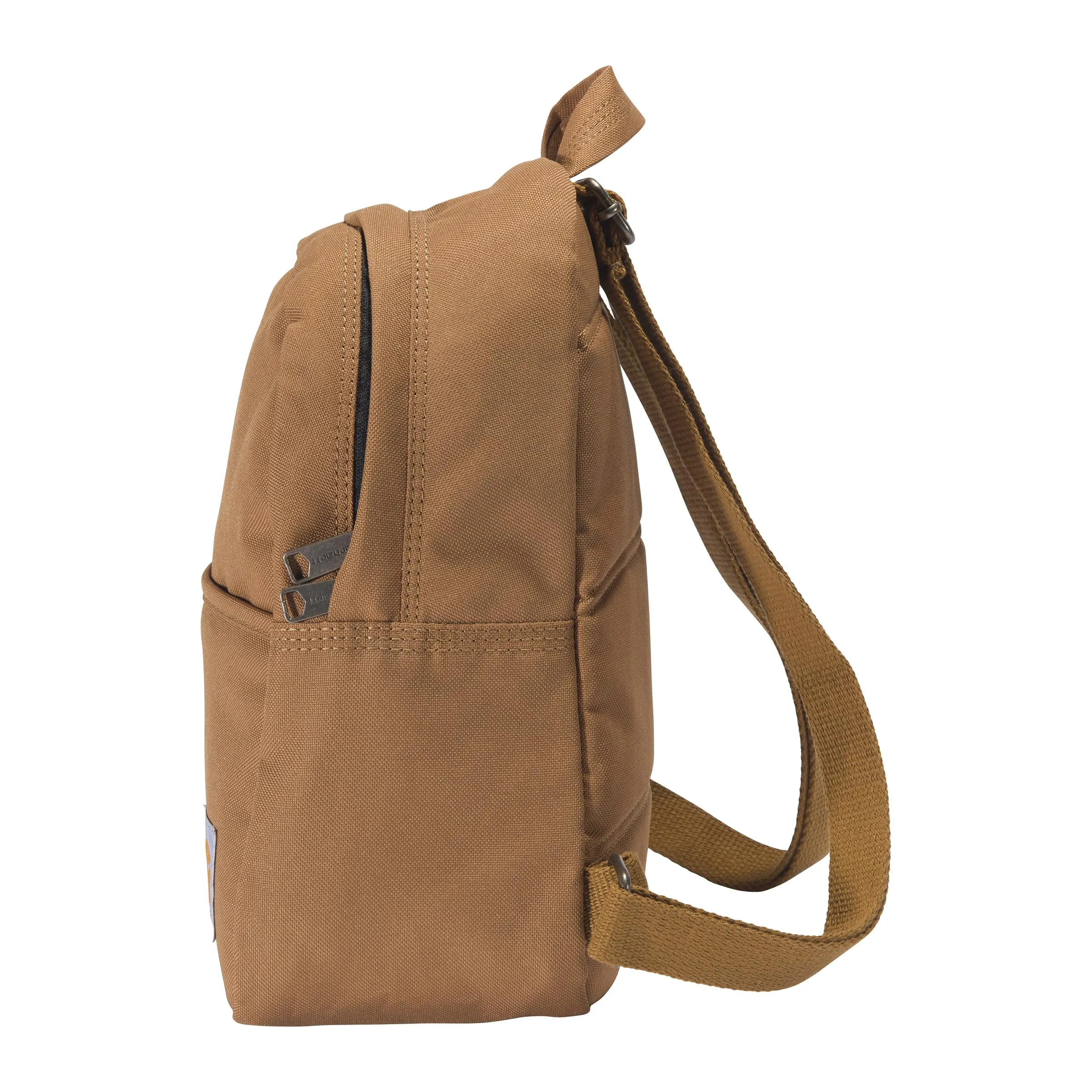 Carhartt B0000538 Classic Mini, Durable, Water-Resistant Adjustable Shoulder Straps, Everyday Backpack Brown, One Size