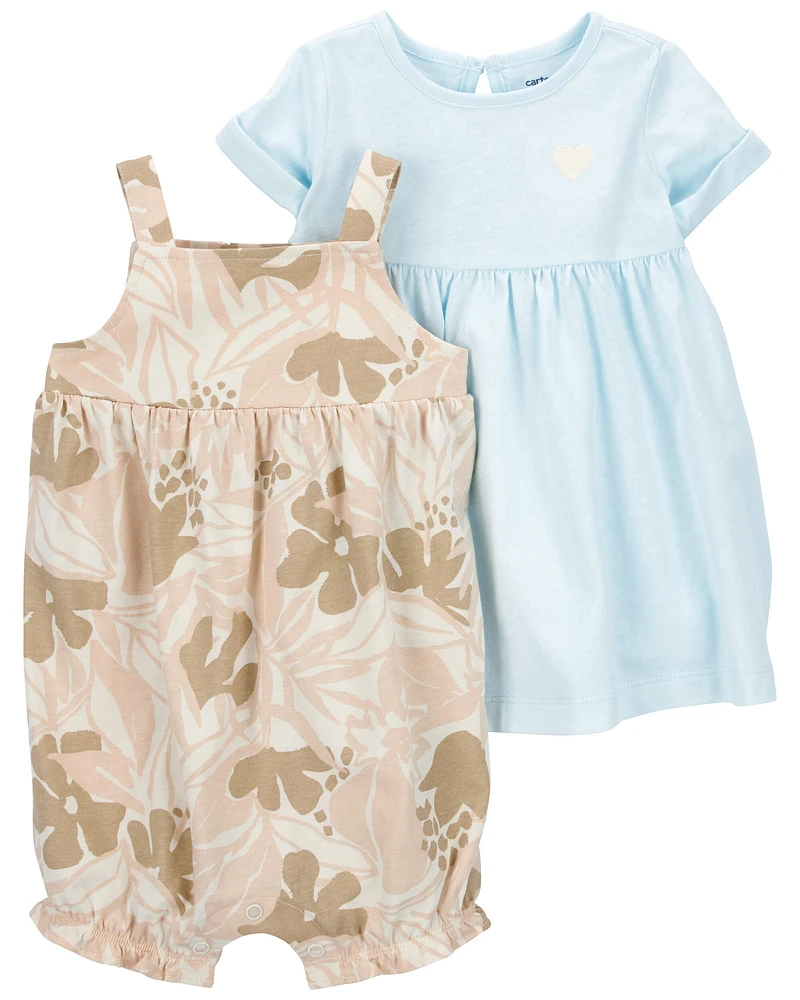 Carter's / OshKosh Baby 3-Piece Dress & Romper Set