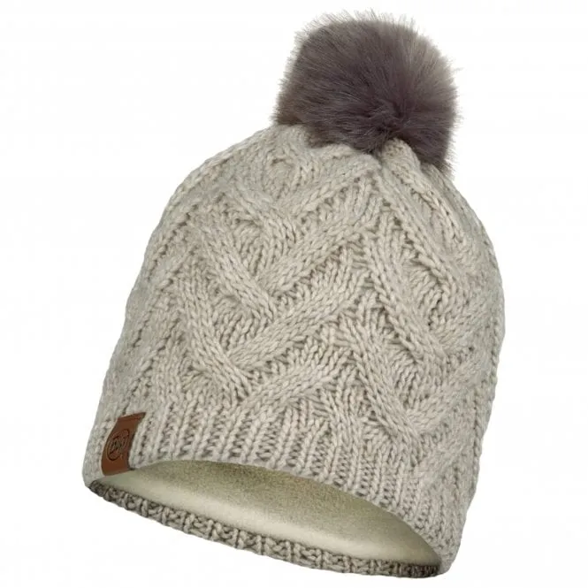 Caryn Knitted and Fleece Band Hat