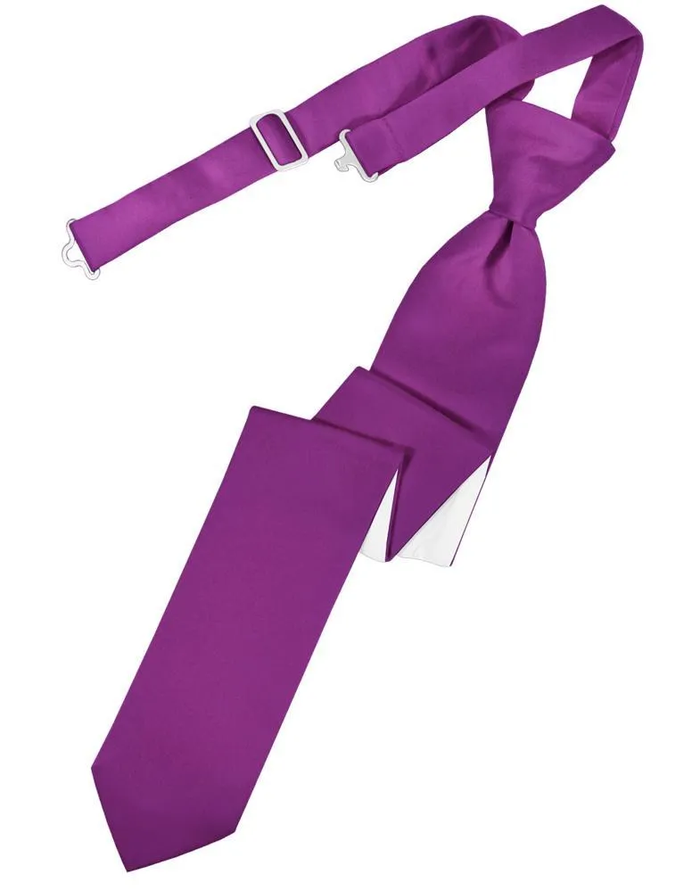 Cassis Luxury Satin Necktie