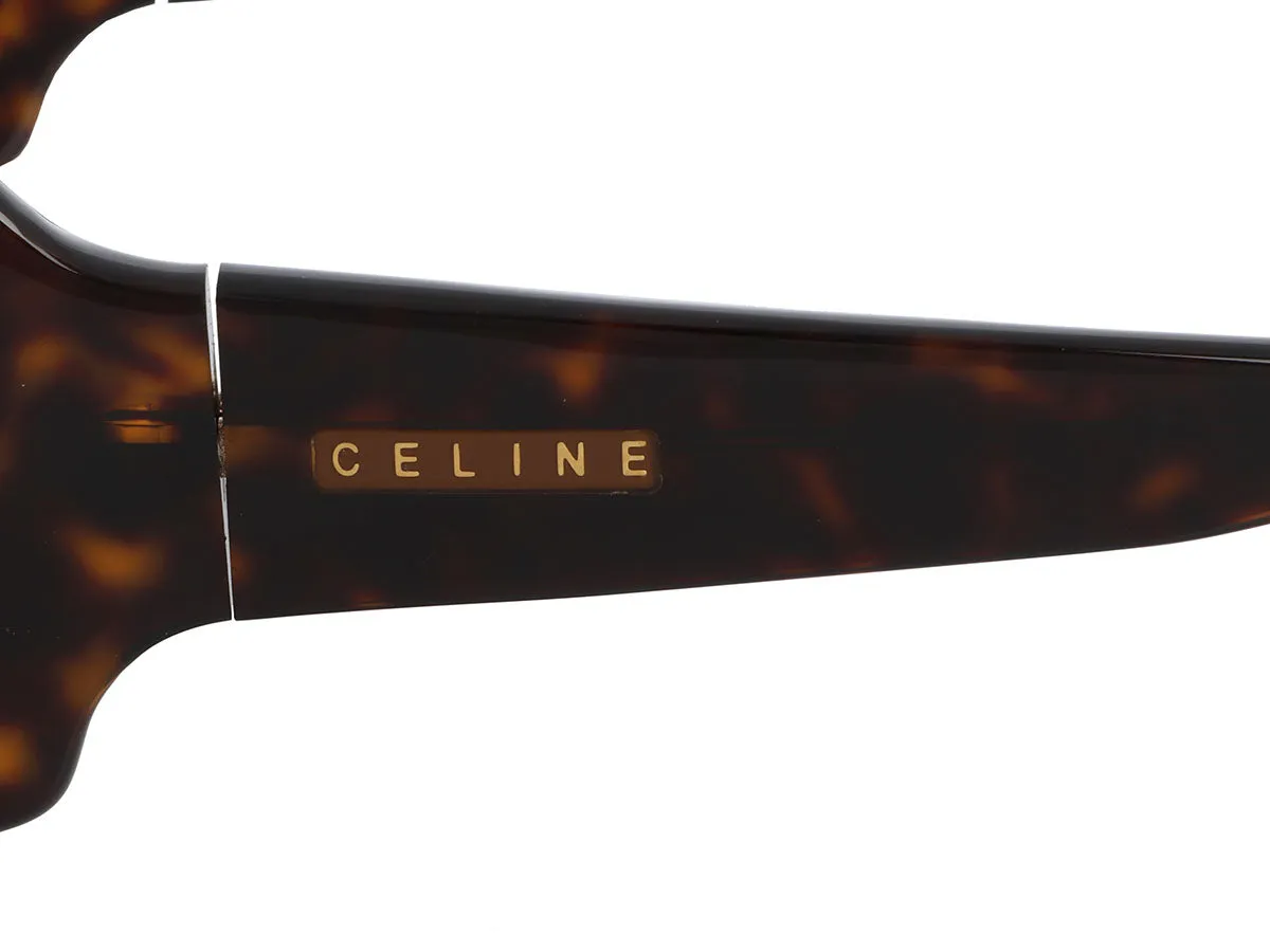 Celine Tortoise Wraparound Sunglasses