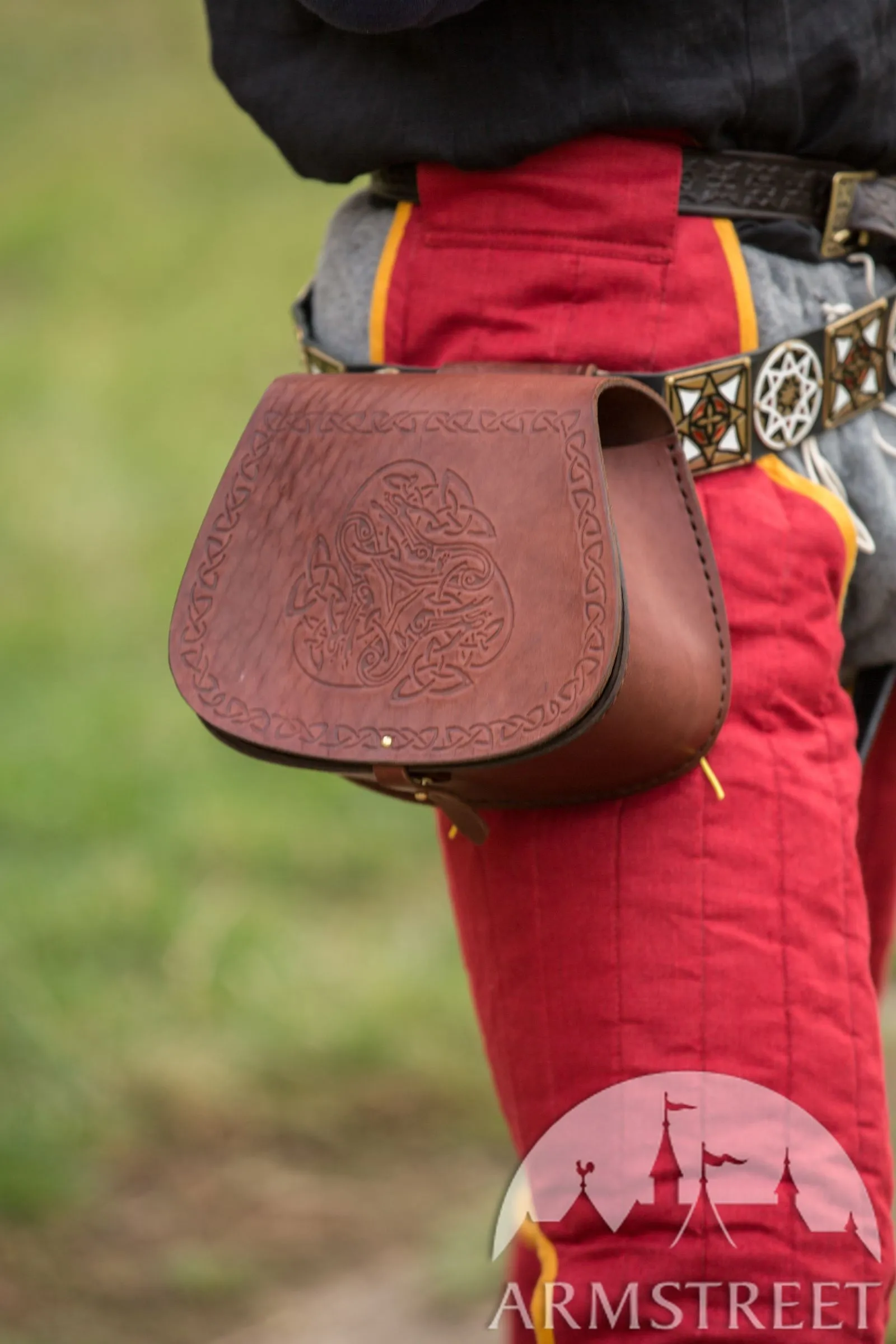 Celtic Style Leather Bag