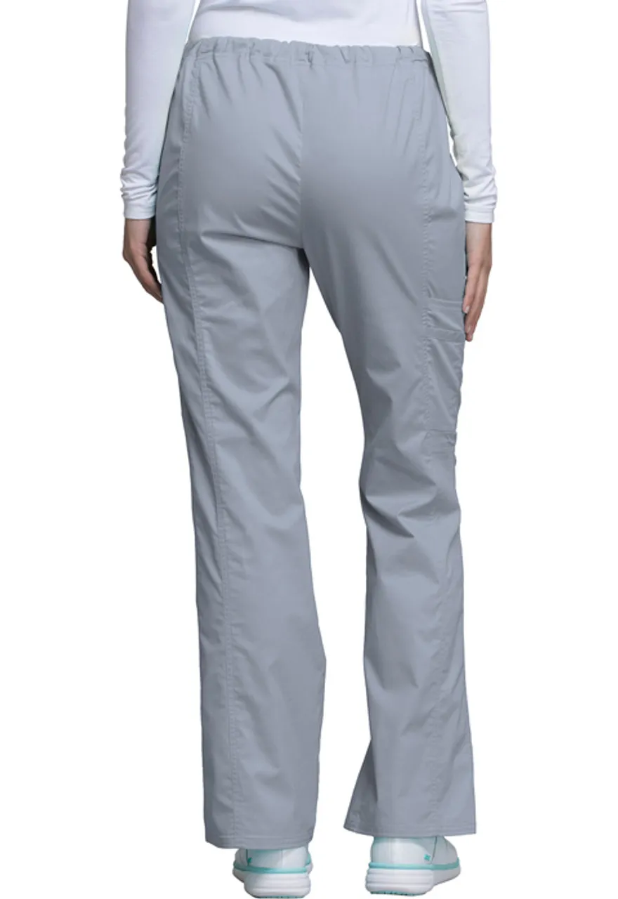 Cherokee Workwear Cherokee Workwear Core Stretch Women's Mid Rise Drawstring Cargo Pant #4044