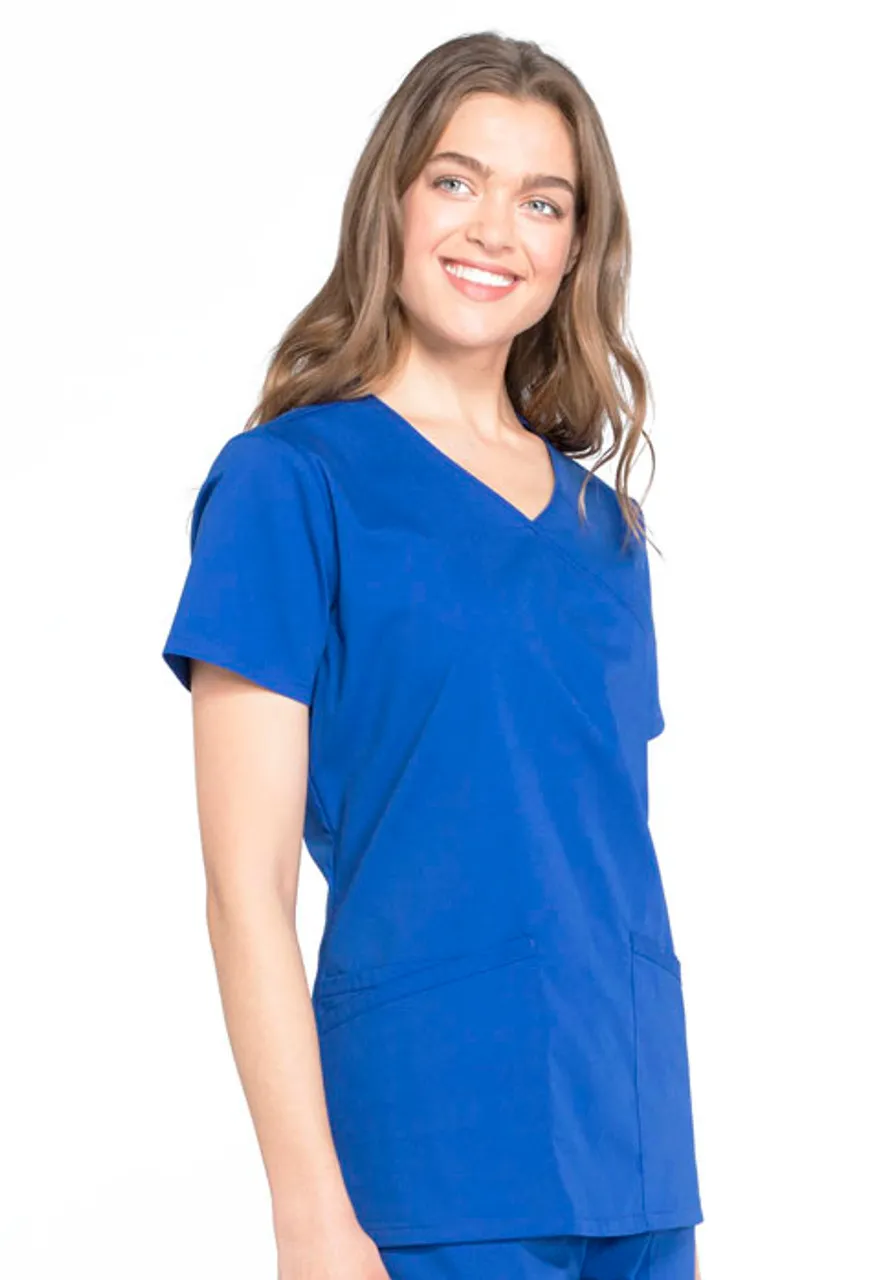 Cherokee Workwear Cherokee Workwear Professionals Women's Mock Wrap Top #WW655