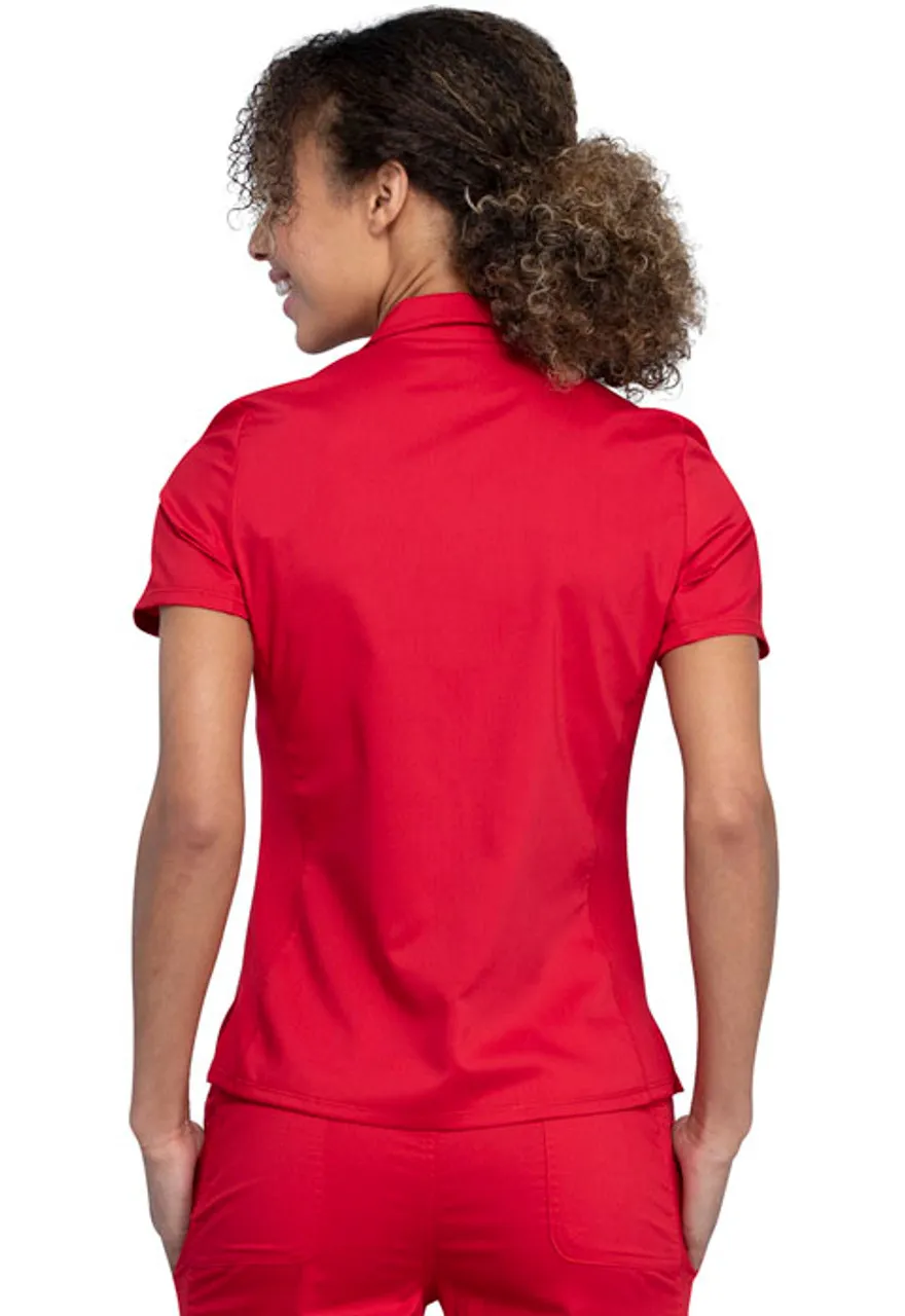 Cherokee Workwear Cherokee Workwear Revolution Women's Snap Front Polo Shirt #WW698