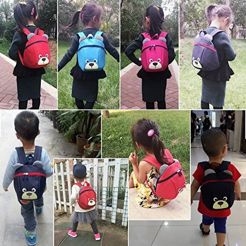 Children Kids Small Toddler Backpack With Leash Bear for Boy Girl Under 3 Years-kids