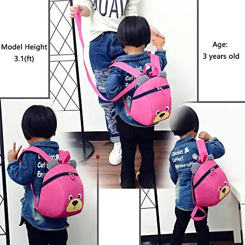 Children Kids Small Toddler Backpack With Leash Bear for Boy Girl Under 3 Years-kids