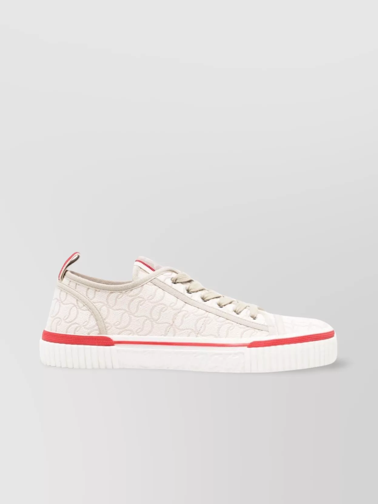 Christian Louboutin   Low top sneakers with red monogram