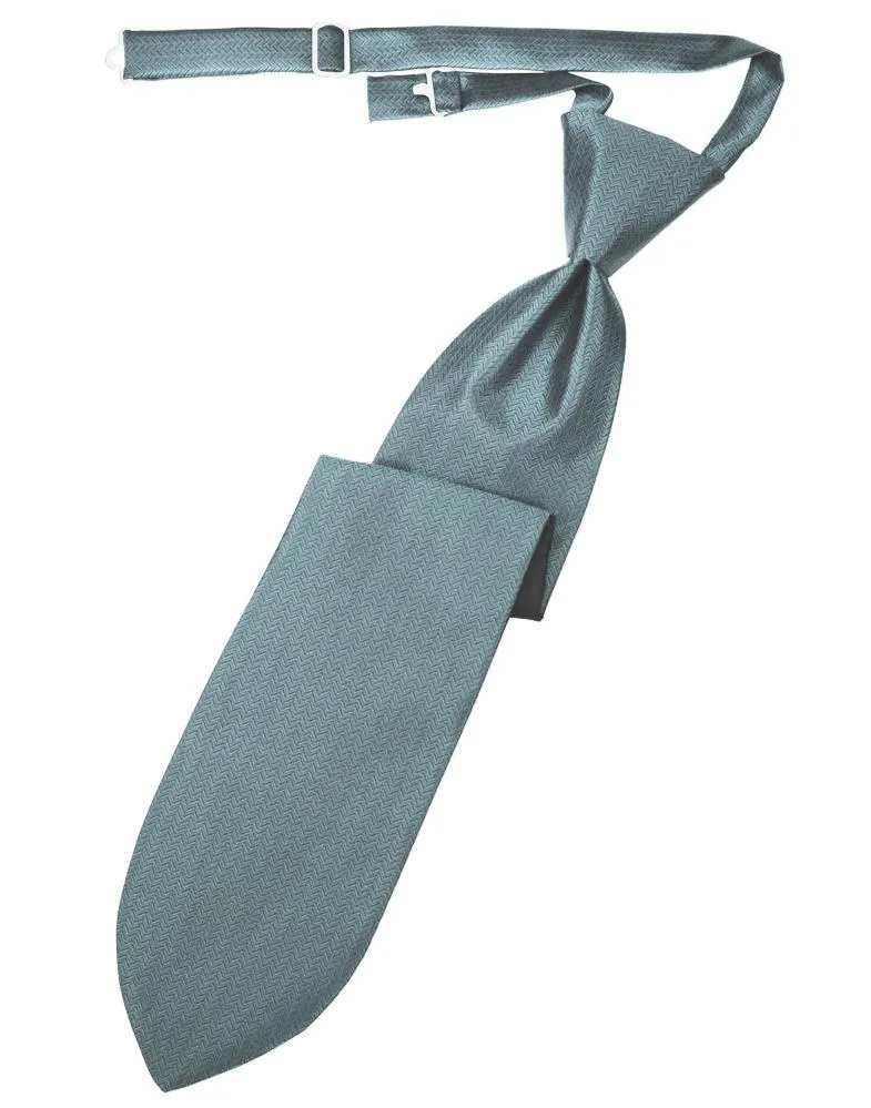 Cloudy Herringbone Necktie