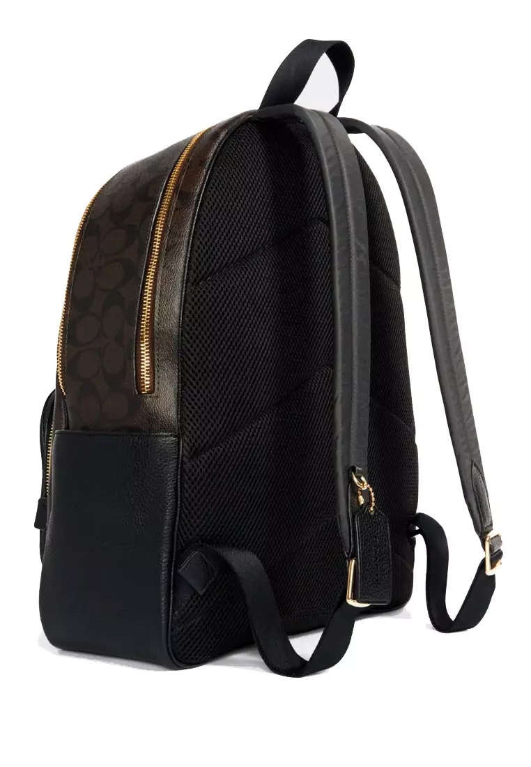 Coach COACH Large Court Backpack In Signature Canvas