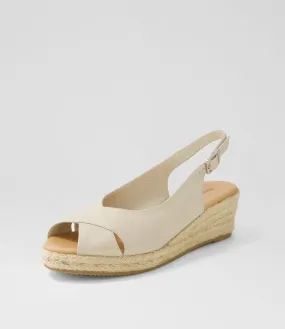 DJANGO & JULIETTE Seif Almond Natural Rope Leather Sandals