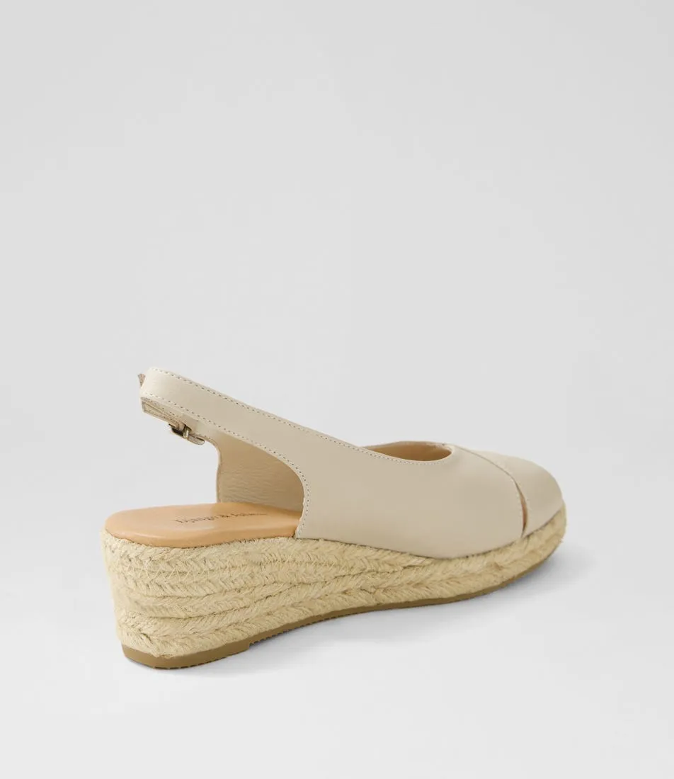 DJANGO & JULIETTE Seif Almond Natural Rope Leather Sandals