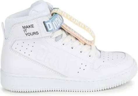 Dkny Kids logo-tape high-top sneakers White