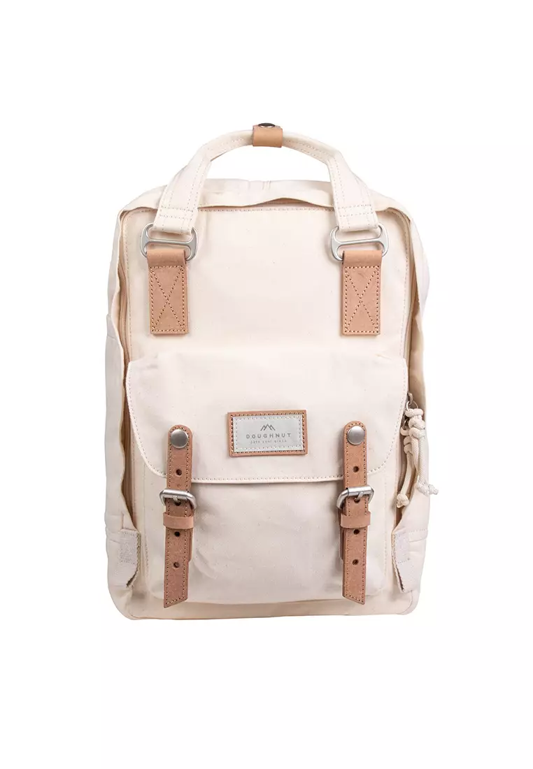 Doughnut Macaroon Organic Cotton Series Beige Backpack