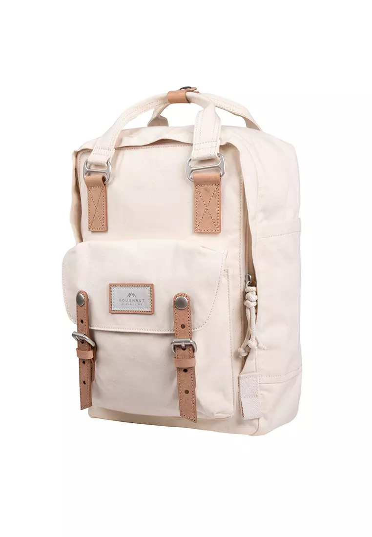 Doughnut Macaroon Organic Cotton Series Beige Backpack