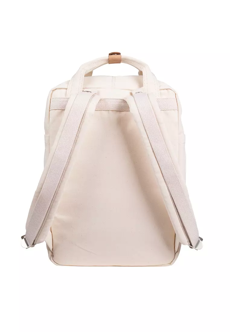 Doughnut Macaroon Organic Cotton Series Beige Backpack