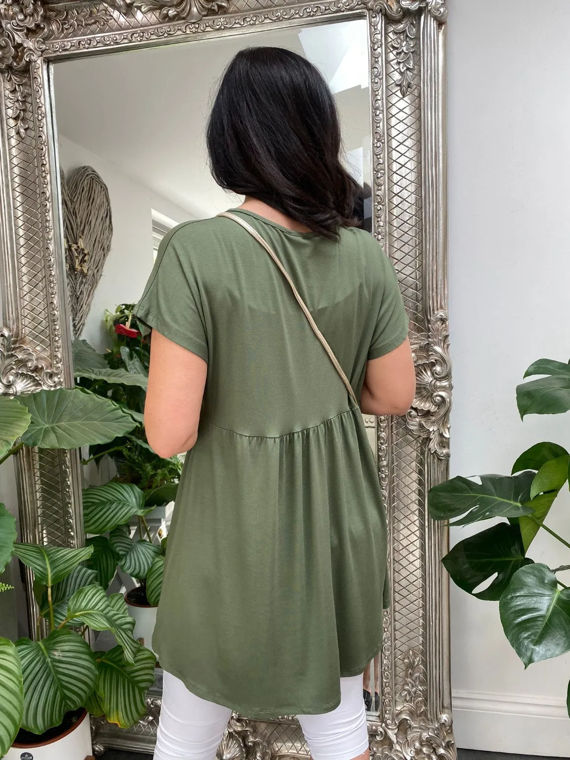 Essential V-Neck Tunic Donna