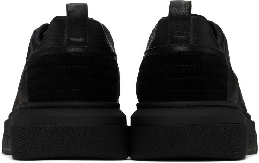 Ferragamo Black Paneled Sneakers