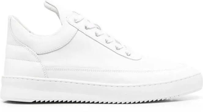 Filling Pieces logo-embossed lace-up sneakers White