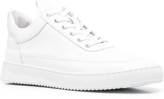 Filling Pieces logo-embossed lace-up sneakers White