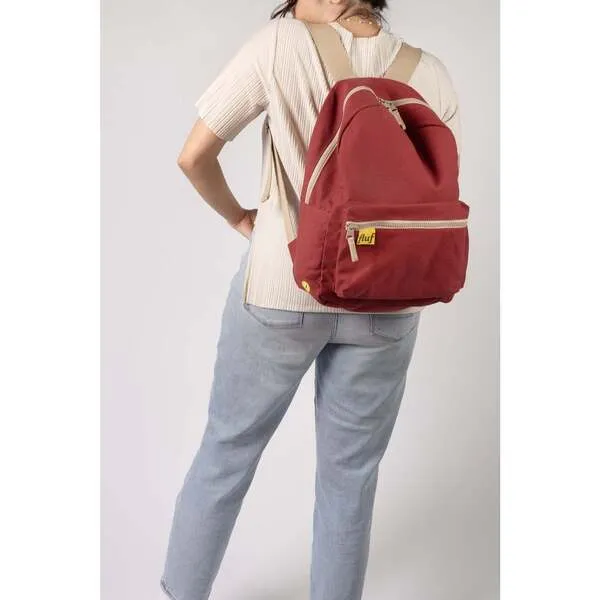 Fluf B Pack Backpack, Vintage Burgundy