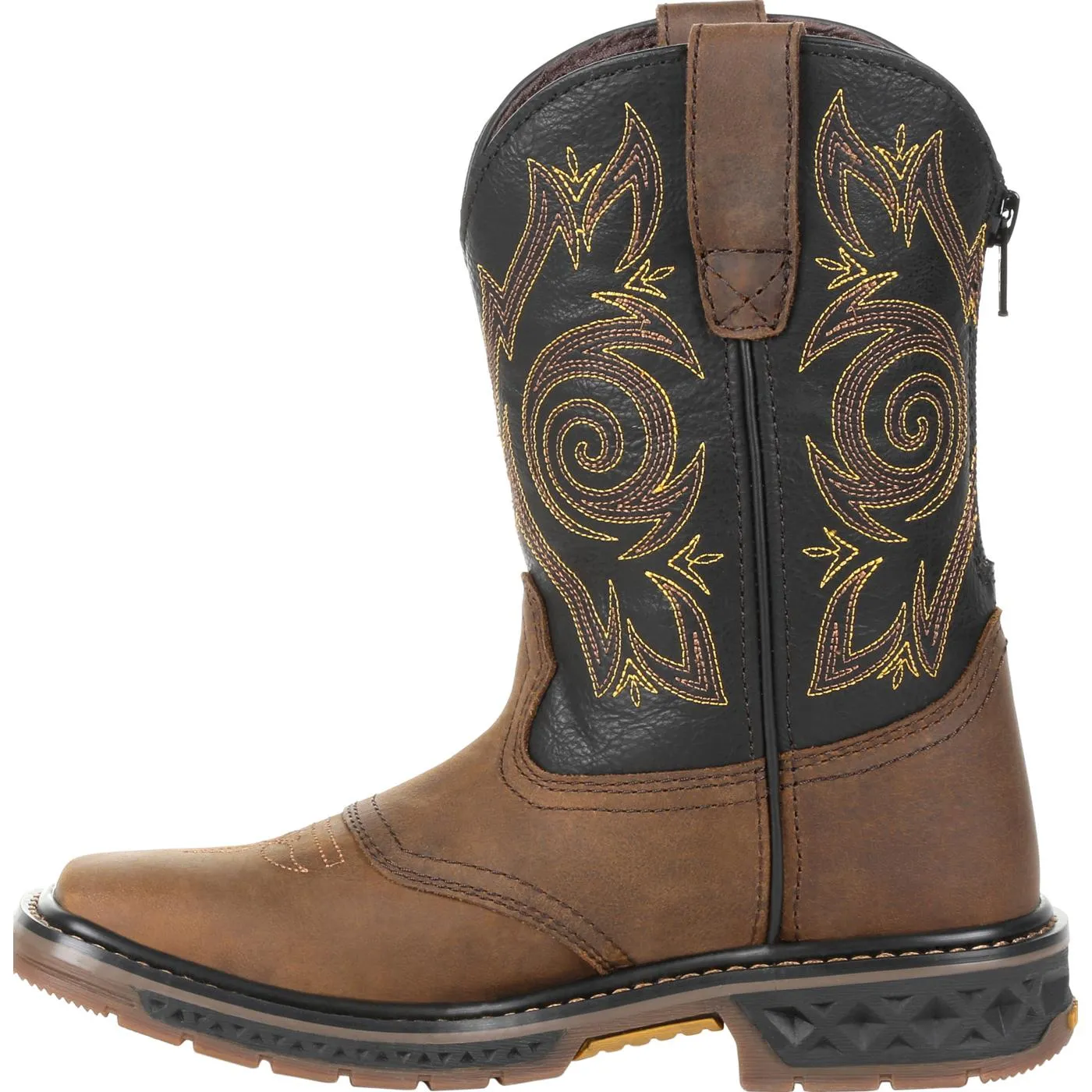 Georgia Boot Carbo-Tec LT Big Kids Pull-On Saddle Boot