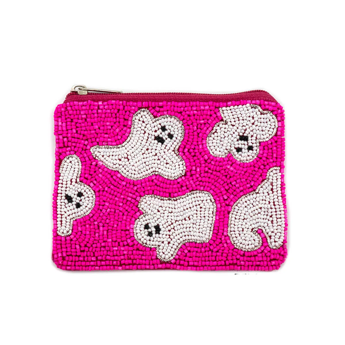 ----------Ghost Beaded Coin Bag---------