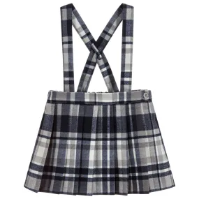 Girls Blue Tartan Skirt