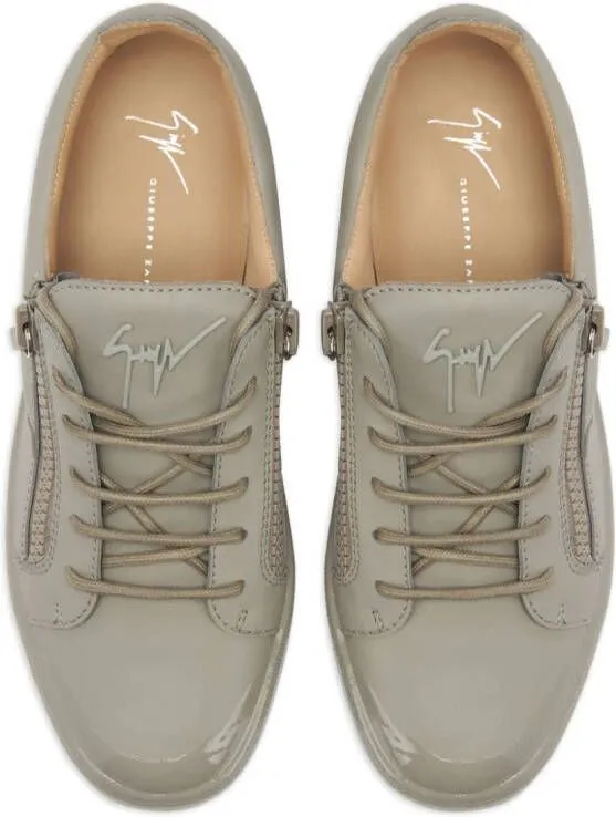 Giuseppe Zanotti Frankie Match low-top leather sneakers Grey