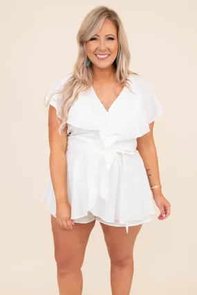 Going International Romper, Cream