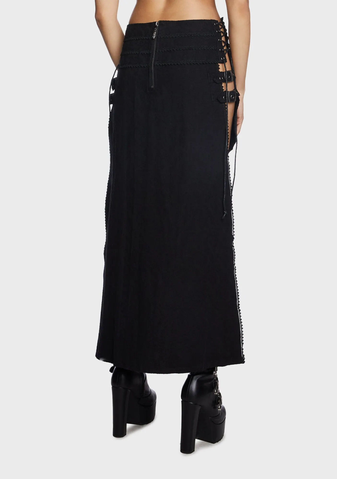 Gothic Jacquard Skirt-