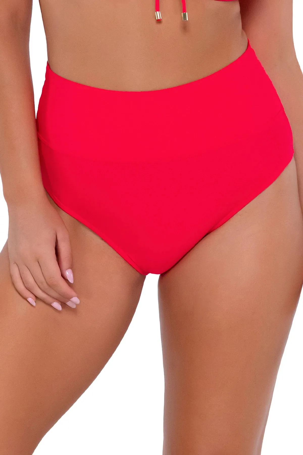 Hannah Banded High Waist Bikini Bottom